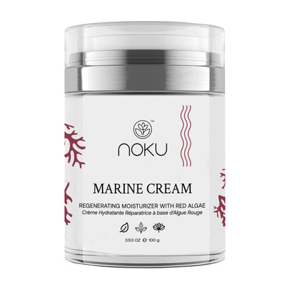 Marine Cream | Bigger 100ml Airless Jar – Ultra-Hydrating Anti-Aging Moisturizer with Red Algae, Vegan Collagen &amp; Argireline Peptides  – Vegan, Cruelty-Free, Award-Winning Formula