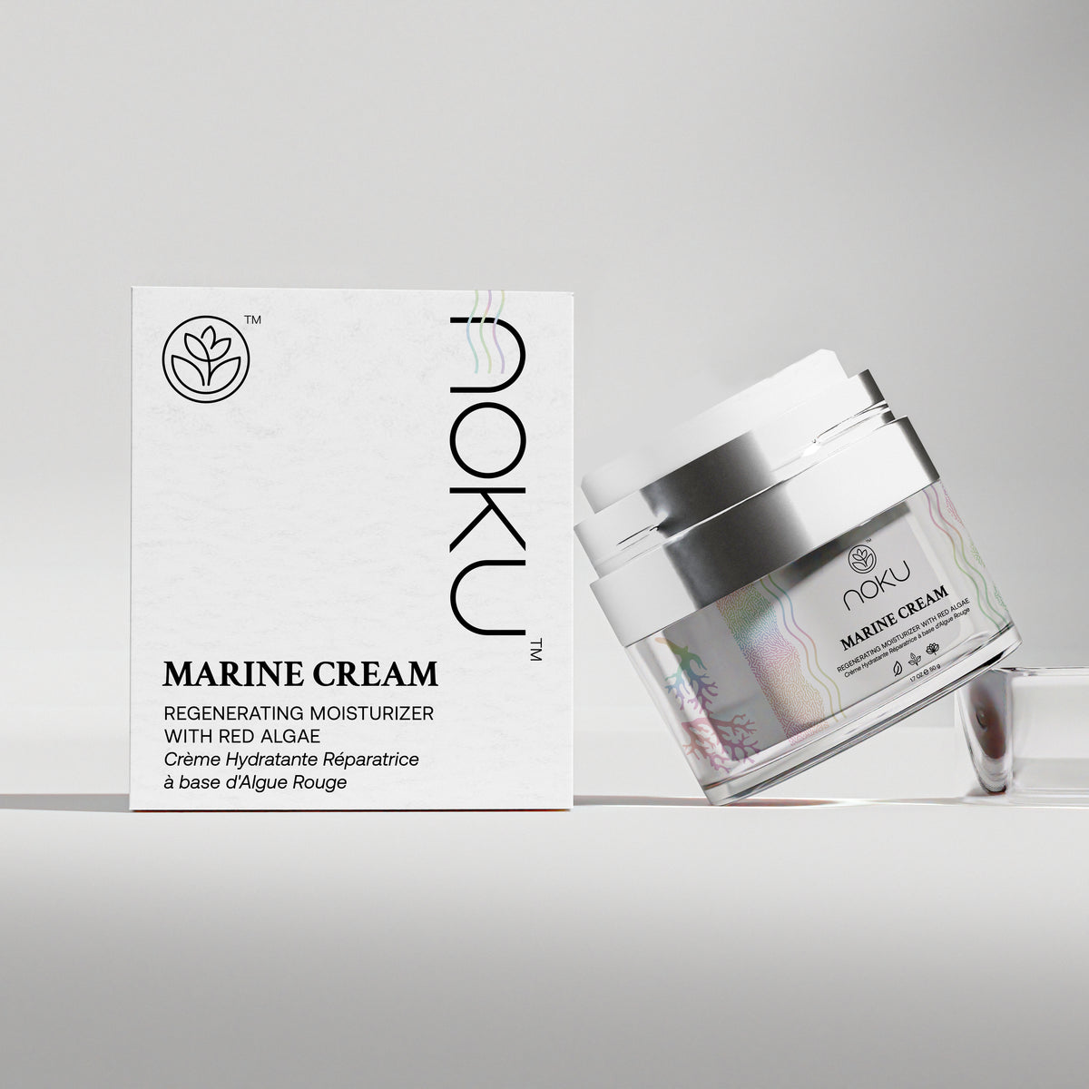 Marine Cream | Bigger 100ml Airless Jar – Ultra-Hydrating Anti-Aging Moisturizer with Red Algae, Vegan Collagen &amp; Argireline Peptides  – Vegan, Cruelty-Free, Award-Winning Formula